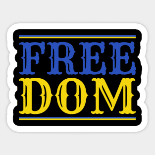 Freedom Ukraine - Free Ukraine Sticker